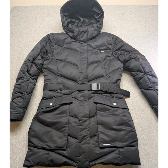 Adidas Long Down Padding 85 Black Puffer Jacket Size Medium - Picture 1 of 10